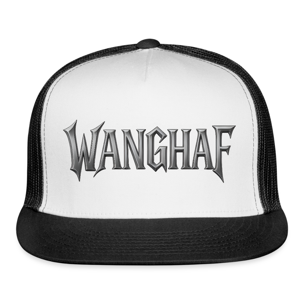 WANGHAF Trucker Hat - white/black